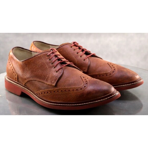 Cole Haan Nik Air Men\'s Wingtip Oxfords Dress Shoes Size 10.5 M Leather C10190 main image 9